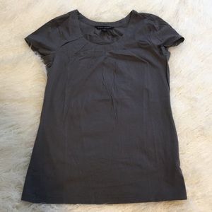 Banana Republic Gray Pleated T-Shirt
